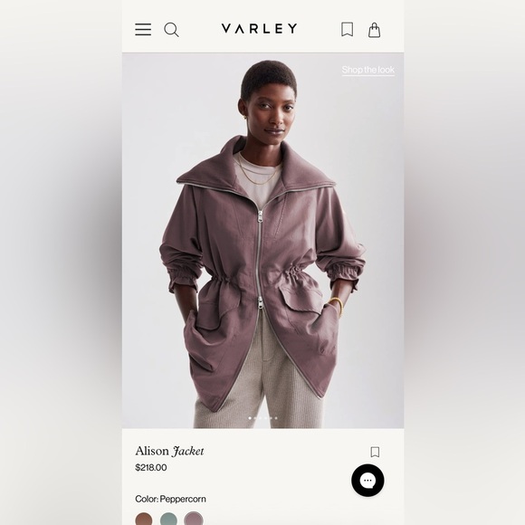 Varley Alison Jacket - Peppercorn color - size Medium - Picture 12 of 12